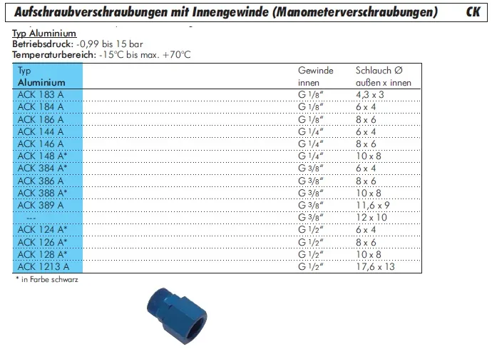 Gerade CK Aufschraubverschraubung IG Aus PA – Ver Produktbild-Vorschau 5