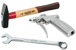 Druckluftwerkzeuge, Ausblaspistolen, Schrauber & Zubehör