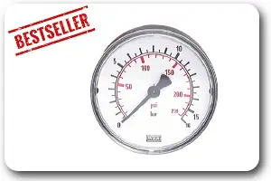 Manometer waagerecht (auch Vakuum) Manometer waagerecht (auch Vakuum)