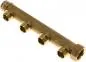 Preview: Verteilerrohr Messing, 4 Abgänge, Innen- & Außengewinde (IG/AG), PN 10