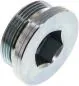 Preview: Verschlussschraube Stahl verzinkt, G-Gewinde (Zoll), Elastomerdichtung, bis 400 bar