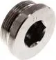Preview: Verschlussschraube Edelstahl 1.4571, G-Gewinde (Zoll), Elastomerdichtung, bis 400 bar