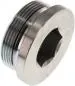 Preview: Verschlussschraube Stahl verzinkt, metrisch, Elastomerdichtung, bis 400 bar