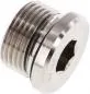 Preview: Verschlussschraube Edelstahl 1.4571, metrisch, Elastomerdichtung, bis 400 bar