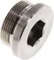 Preview: Verschlussschraube Edelstahl 1.4571, metrisch, Elastomerdichtung, bis 400 bar