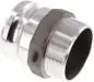 Preview: Kamlok-Stecker Aluminium Außengewinde Typ F