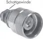 Preview: Schnellverschluss-Schott-Schraubkupplung Rohranschluss ISO 14541 Stahl verzinkt