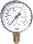 Preview: WIKA Manometer Ø 40, 50, 63 mm, Anschluss unten, Stahlgehäuse, Klasse 1.6, Original