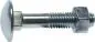 Preview: Flachrundschrauben mit Vierkantansatz und Sechskantmutter Stahl verzinkt 3.6 / 4.6 DIN 603 (Mu) / ISO 8677, alle Größen