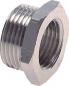 Preview: Reduziernippel Messing vernickelt mit zylindrischem Außen- und Innengewinde bis 16 bar, alle Größen