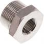 Preview: Reduziernippel Edelstahl 1.4571 mit zylindrischem Außen- und Innengewinde bis 40 bar, alle Größen