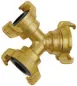 Preview: GEKA® Y-Verteiler für Gartenschlauch-Schnellkupplungen, Serie "GEKA-plus", 40 mm, Kupplung, Verteiler, Abzweigkupplung