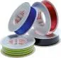 Preview: Übersicht verschiedener Farben von Coroplast® Elektro-Isolierbändern mit VDE-Logo auf der Verpackung