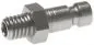 Preview: Kupplungsstecker mit Außengewinde, NW 2,7 , Edelstahl, Stecker, Kupplung, Standard, alle Größen Preview: Kupplungsstecker mit Außengewinde, NW 2,7 , Edelstahl, Stecker, Kupplung, Standard, alle Größen