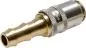 Preview: Kupplungsdosen Messing, gerade Schlauchtülle MIT ENTRIEGELUNG DN 6 (9 mm Zapfen), Temperierkupplung, GSP, kompatibel zu Hasco, alle Größen,Parker, Hydraulik, Mineralöl, Luft, Wasser, Schmieröl, Schlauch, Druckschlauch, Pneumatik