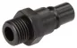 Preview: Original Parker® Kupplungsstecker aus schwarzem POM mit Außengewinde NW 7,2