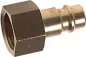 Preview: Kupplungsstecker NW 7,2 aus massivem Messing mit Innengewinde