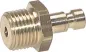 Preview: Pneumatik-Kupplungsstecker NW 2,7 mit Außengewinde aus Messing