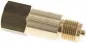 Preview: Messing Manometer-Zwischenstück mit Zapfen und Schaft für DIN 16281 Halter