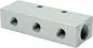 Preview: Verteilerleiste doppelseitig, PN 16, Verteilerblock, Verteiler, Leiste, Aluminium, Druckluftverteiler