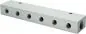 Preview: Verteilerleiste doppelseitig, PN 16, Verteilerblock, Verteiler, Leiste, Aluminium, Druckluftverteiler