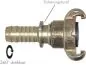 Preview: Kompressorkupplungen mit Schlauchtülle & Sicherungsbund, drehbar (ähnlich DIN 3489), 42 mm, 16 bar Temperguss verz., NBR-Dichtung