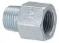 Preview: Reduziernippel aus Stahl verzinkt R-Gewinde auf metrisches Gewinde Adapter 100 bar