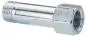 Preview: Detailansicht des konischen R-Gewindes und des metrischen Innengewindes am Stahl-Fitting