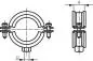 Preview: Zeichnung Rohrschelle mit Gummieinlage aus Edelstahl alle Größen