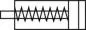 Preview: Einschraub-Pneumatikzylinder einfachwirkend, Kolben Ø 6–16 mm, mit oder ohne Mutter auf Kolbenstange, alle Größen