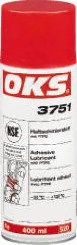 OKS® 3750 / 3751 Haftschmierstoff mit PTFE | Weiß, sauber, extrem haftend, 400ml Spray & 5L