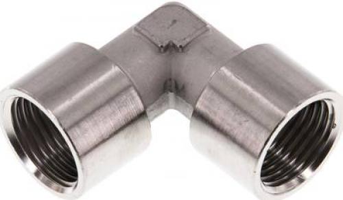 Winkel 90° Edelstahl 1.4404 mit Innengewinde (geschmiedet) bis 150 bar, alle Größen