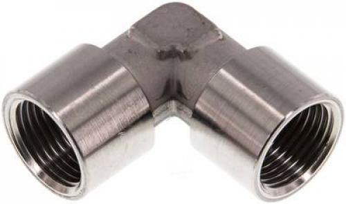 Winkel 90° Edelstahl 1.4404 mit Innengewinde (geschmiedet) bis 150 bar, alle Größen