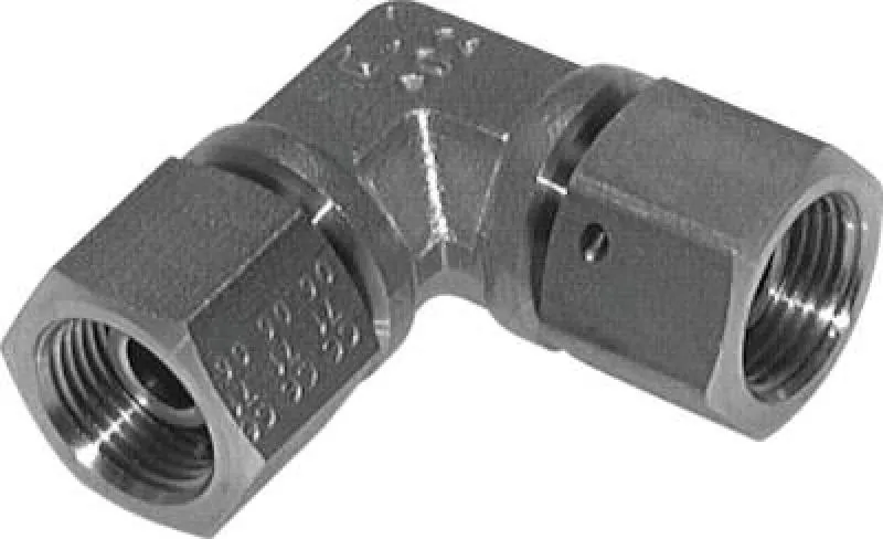 Hochdruck Winkelverschraubung 90° Edelstahl V4A, Zollgewinde (60° Dichtkegel), bis 575 bar