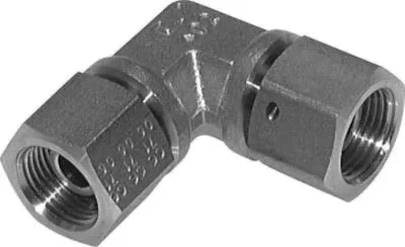 Hochdruck Winkelverschraubung 90° Edelstahl V4A, Zollgewinde (60° Dichtkegel), bis 575 bar