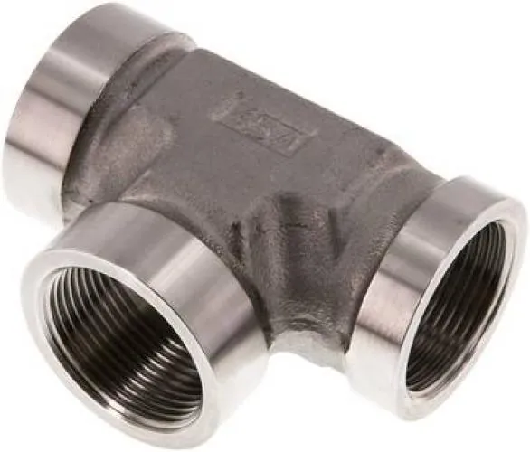 T-Stück Edelstahl V4A mit Innengewinde, Hochdruck PN 350 bar, alle Größen