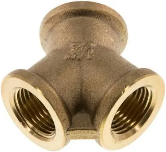 Luftweiche / Y-Verteiler Messing, 2-fach, Innengewinde (IG), bis 16 bar