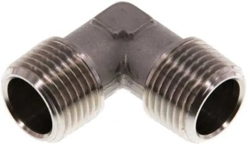 Edelstahl Winkel 90° AG, 1.4404 (V4A), geschmiedet, bis 150 bar, alle Größen