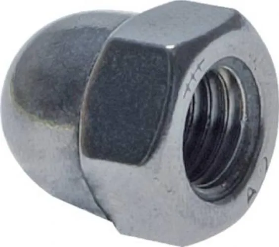 Hutmutter hohe Form DIN 1587 Edelstahl A2, alle Größen