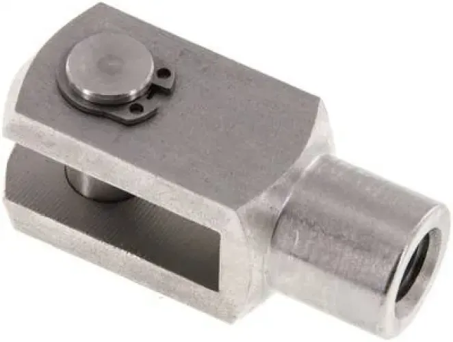 Gabelköpfe (IG) mit Bolzen aus Edelstahl 1.4305 für ISO-Kompaktzylinder, alle Größen