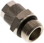 IQS gerader Steckverschraubung mit Innengewinde M5 G 1/2" Messing vernickelt 