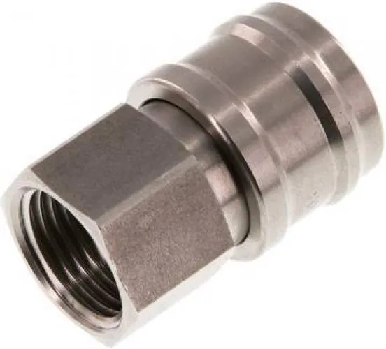 Kupplungsdosen mit Innengewinde, NW 7,2, Edelstahl 1.4305, verschiedene Größen