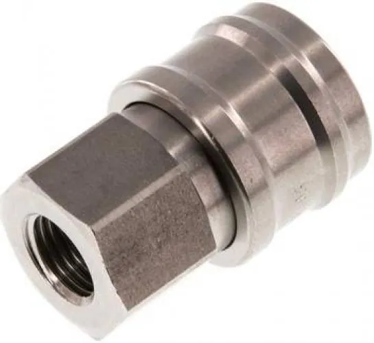 Kupplungsdosen mit Innengewinde, NW 7,2, Edelstahl 1.4305, verschiedene Größen