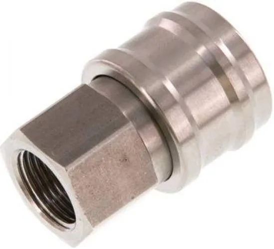 Kupplungsdosen mit Innengewinde, NW 7,2, Edelstahl 1.4305, verschiedene Größen