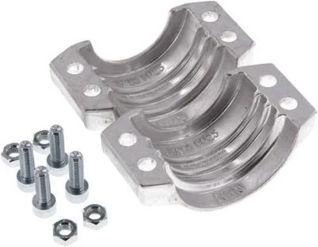 Klemmschalen 2-teilig Einbindeschalen Aluminium für Industrieschläuche