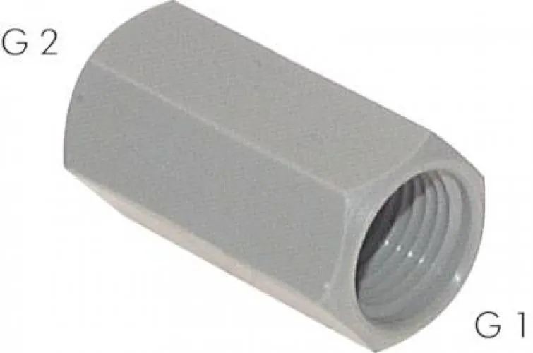 Muffe aus Kunststoff (PP), zylindrisches Gewinde, PN 10, alle Größen