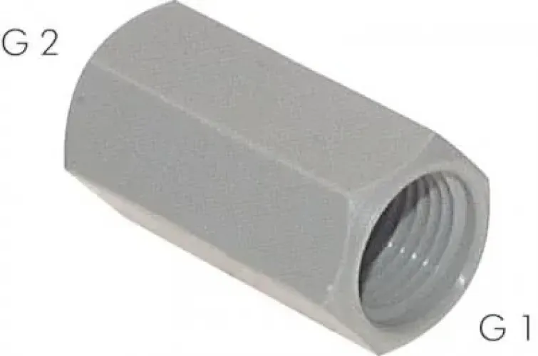 Muffe aus Kunststoff (PP), zylindrisches Gewinde, PN 10, alle Größen