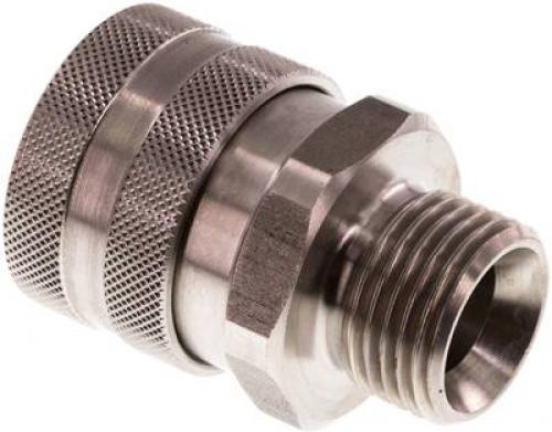 Kupplungen für Schaumpistolen & Spritzpistolen, ohne Absperrventil, Edelstahl, alle Größen und Typen