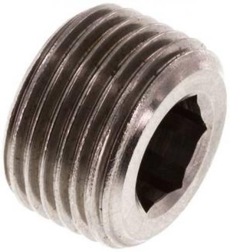 VVerschlussstopfen Edelstahl mit Innensechskant ohne Bund, alle Größen