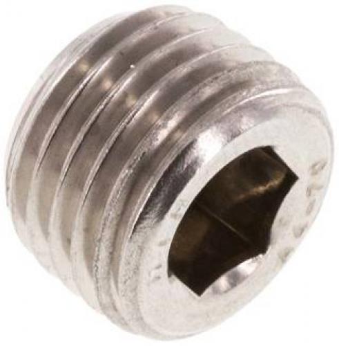 VVerschlussstopfen Edelstahl mit Innensechskant ohne Bund, alle Größen